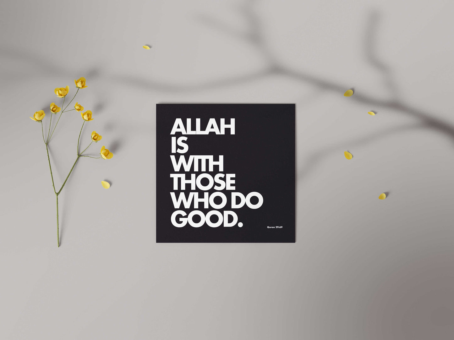 Allah Is With Those Who Do Good | Contemporary Card