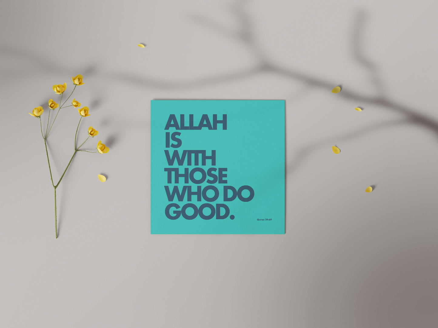 Allah Is With Those Who Do Good | Contemporary Card