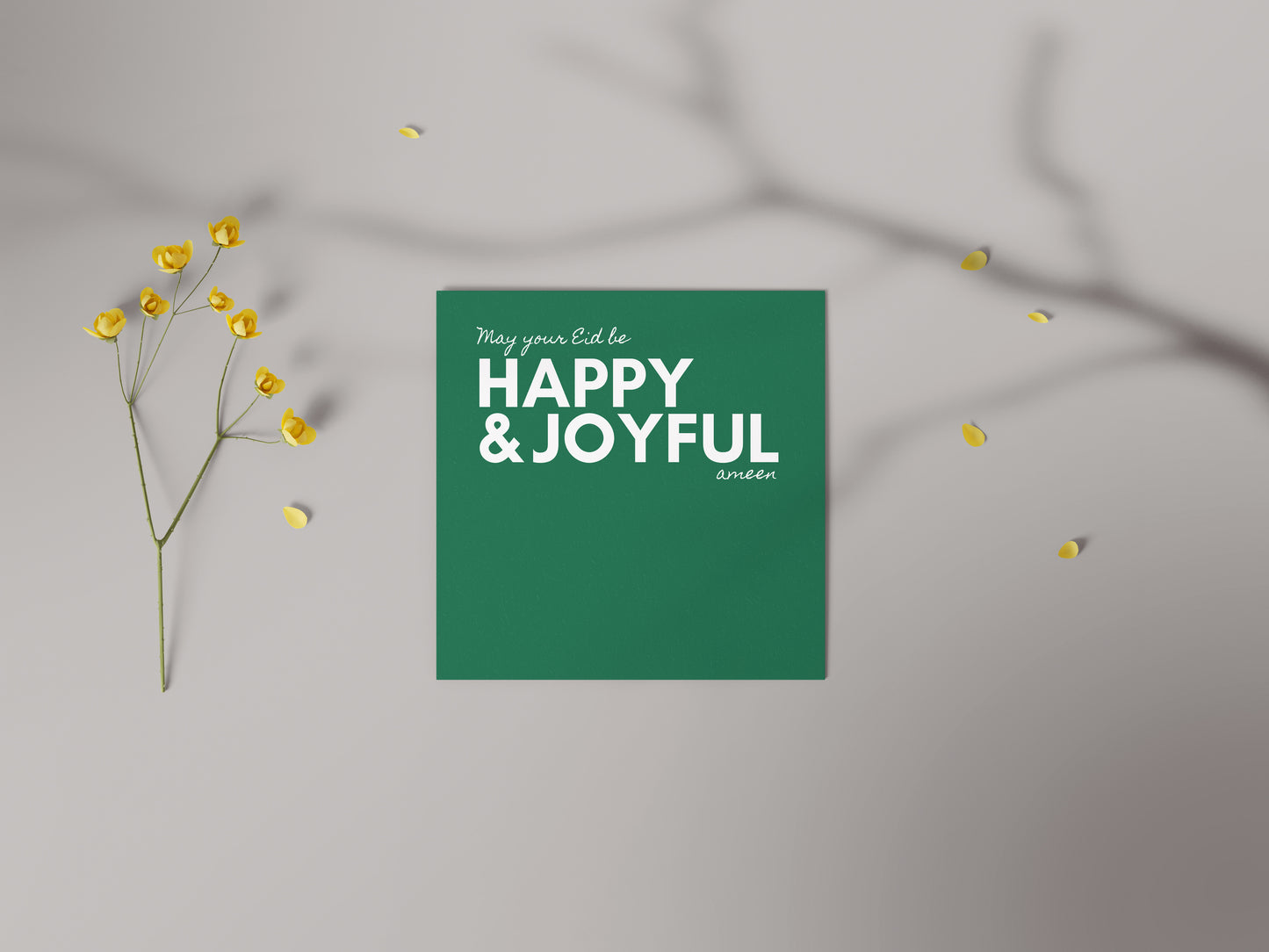 May Your Eid Be Happy & Joyful | Contemporary Card