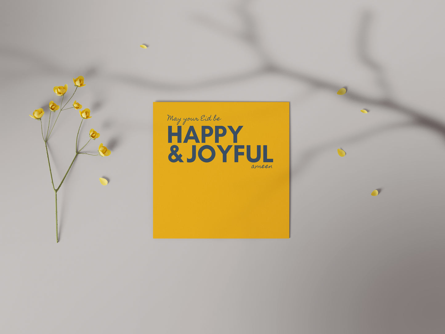 May Your Eid Be Happy & Joyful | Contemporary Card