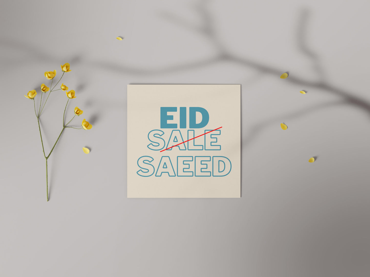 Eid Sale Saeed | Contemporary Card