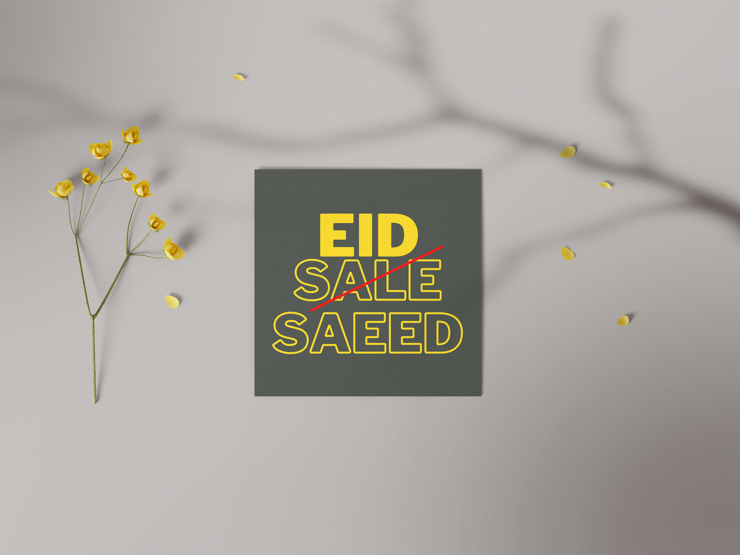 Eid Sale Saeed | Contemporary Card