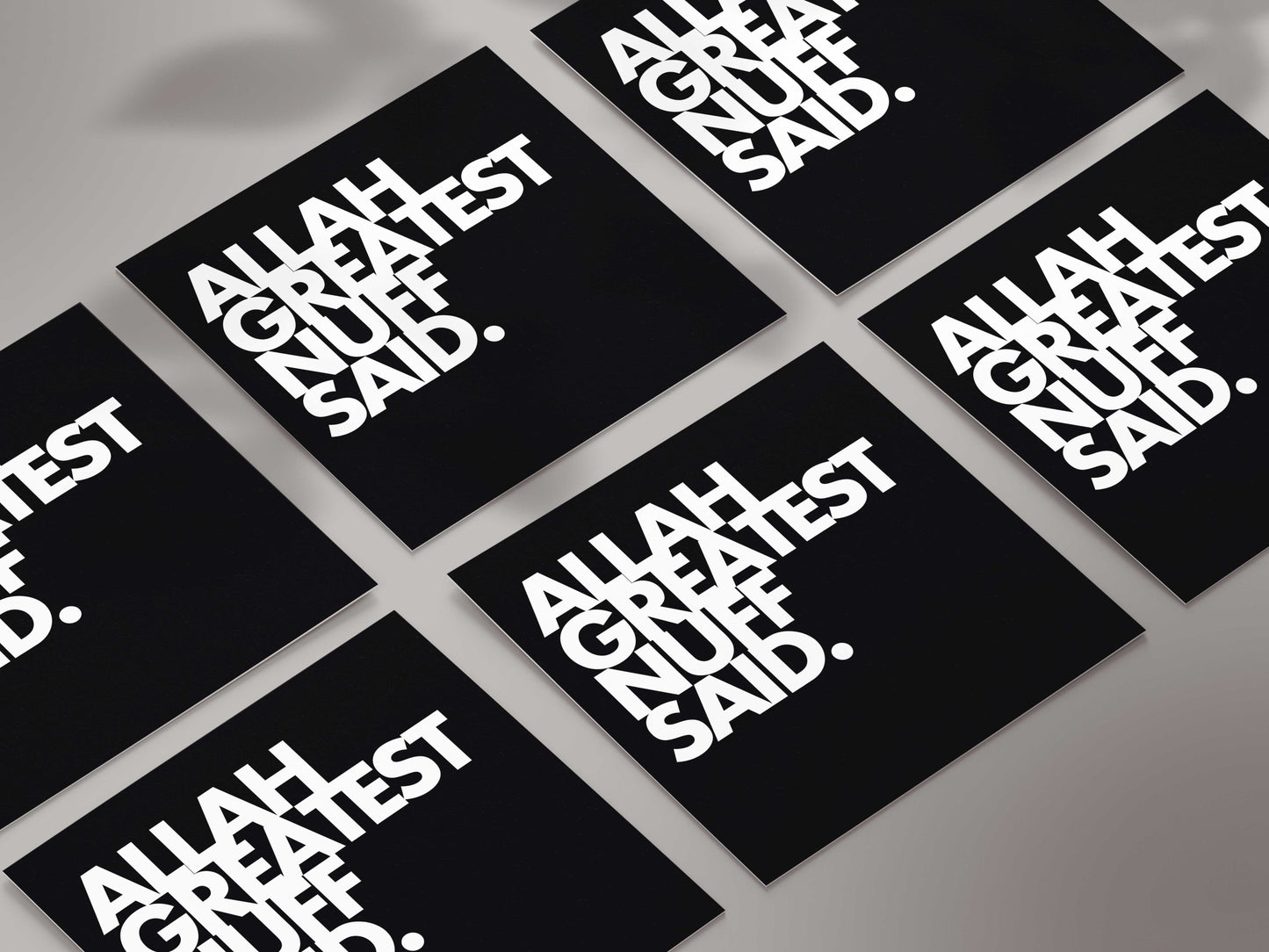 Allah Greatest Nuff Said | Contemporary Card