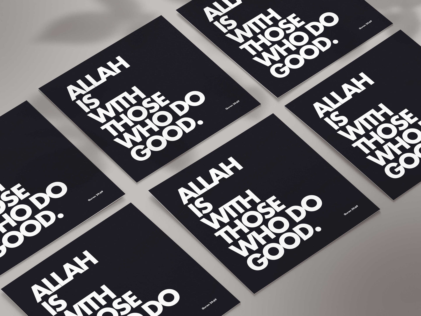 Allah Is With Those Who Do Good | Contemporary Card