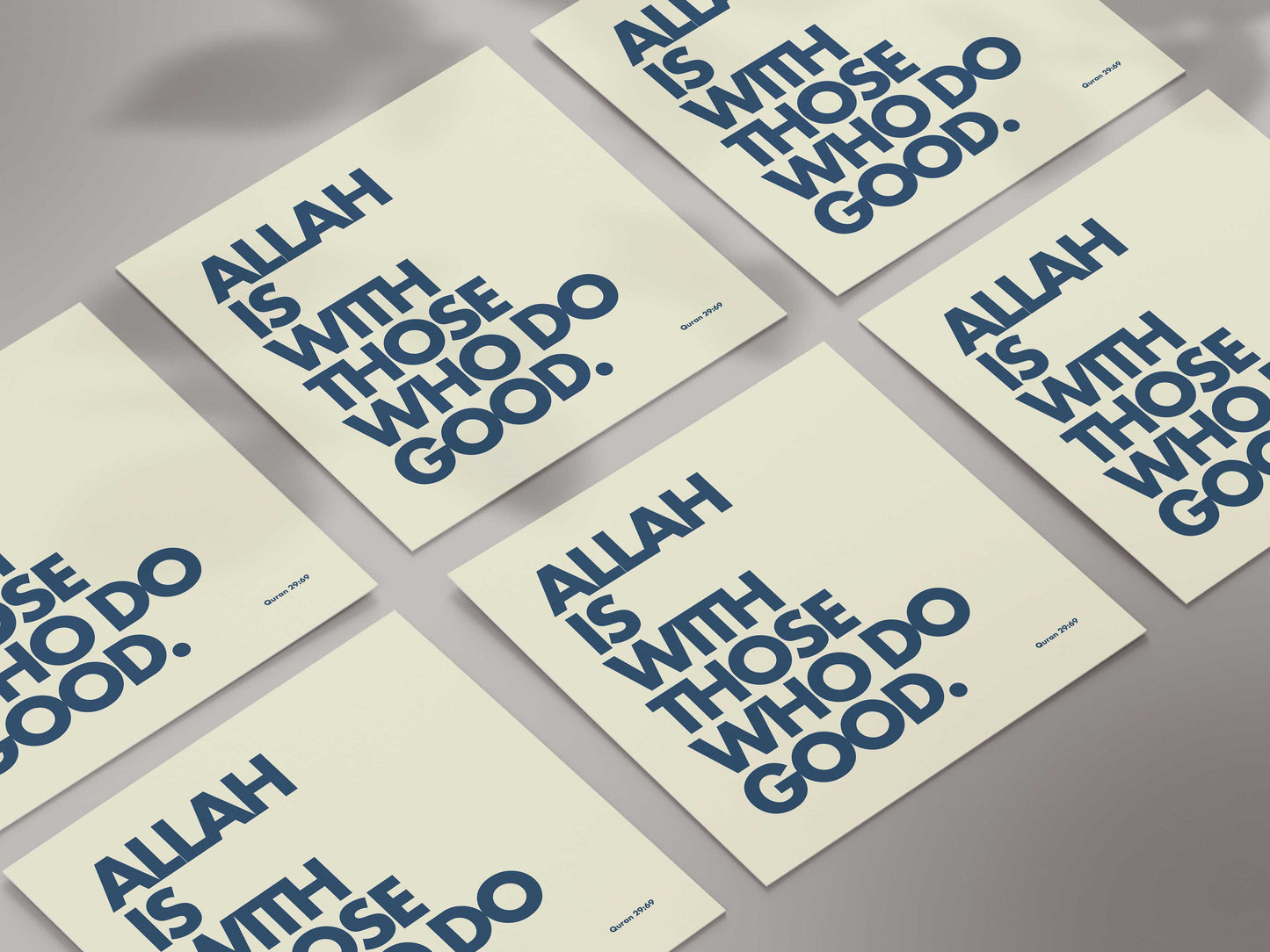 Allah Is With Those Who Do Good | Contemporary Card