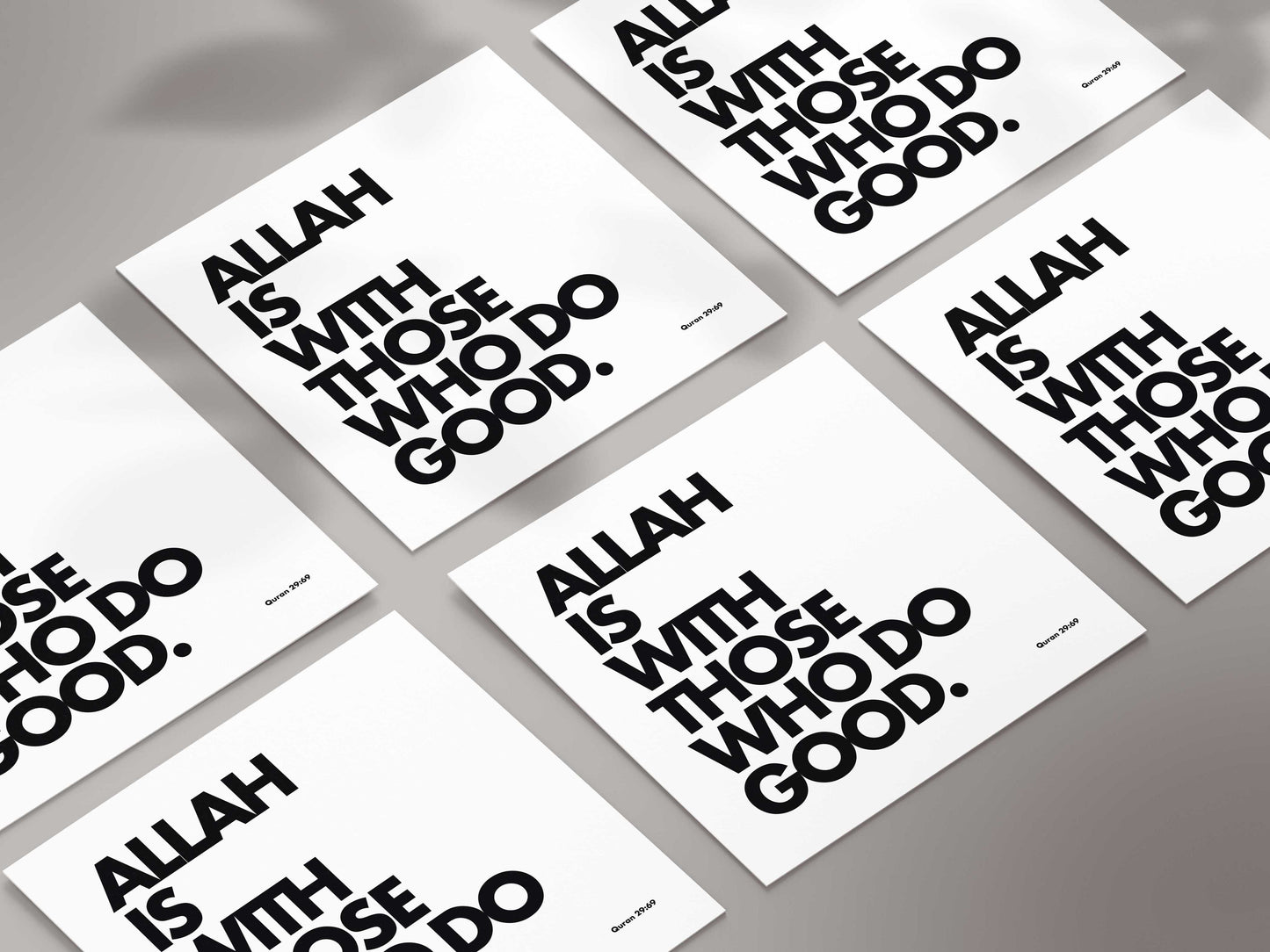 Allah Is With Those Who Do Good | Contemporary Card